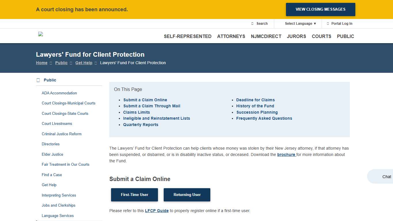 Lawyers' Fund for Client Protection